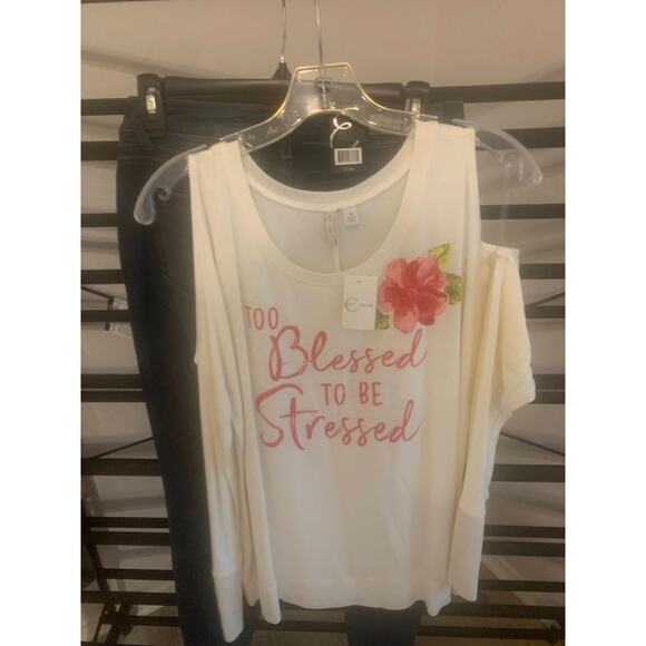 Est 1946 Tops - New Long Sleeve Shirt with shoulder cutouts. - M
